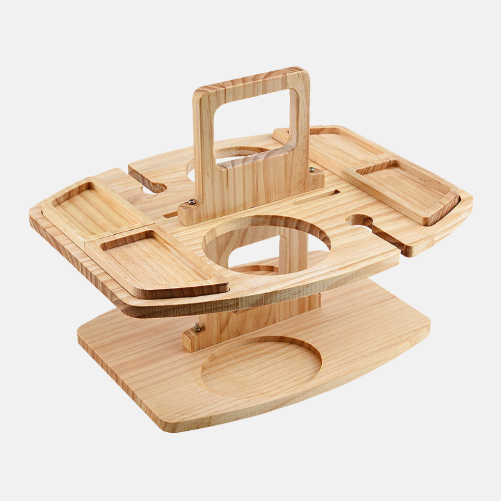 Mesa de picnic portátil y plegable de madera