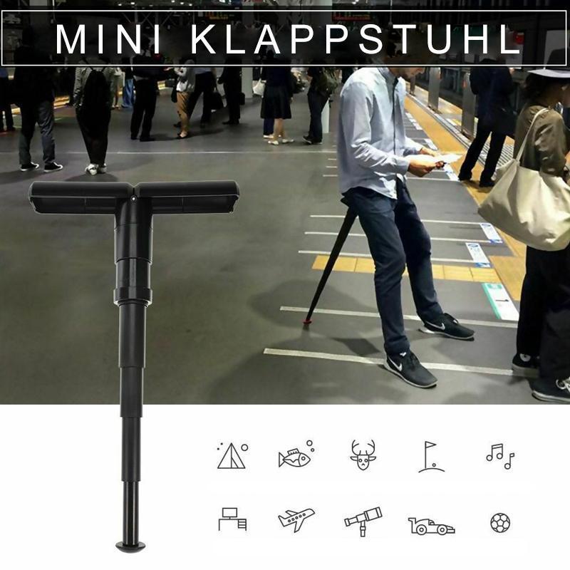 Silla Mini Plegable Portátil para Hacer Cola al Aire Libre, etc.