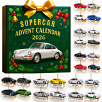 DRIVEVENTURE – Calendario de Adviento de Supercoches Limitado con 24 Modelos de Miniatura Precisos