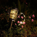 Luz LED Exterior de Tarro de Vidrio Esmerilado Solar Creativo