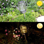 Luz LED Exterior de Tarro de Vidrio Esmerilado Solar Creativo