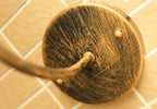 Lámpara de pared exterior curva de hierro impermeable Retro Loft Dome 1 luz