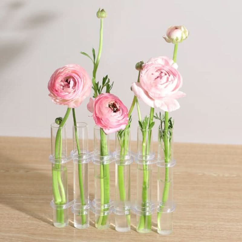 Jarrón modular elegante para arreglos florales creativos