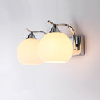Lámpara de pared de cúpula de vidrio opalino satinado estilo sencillo para pasillo