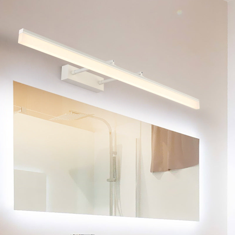 Luz de espejo LED lineal extensible Sencillez Acrílico Iluminación de pared para baño