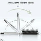 Espejo de Viaje MirrorFlex con Cepillo de Pelo | Plegable y Compacto | Estilo Práctico en Movimiento