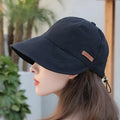 Sombrero de protección UV sin maquillaje