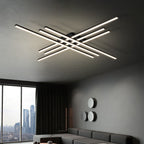 Luz de Techo LED Lineal Moderna de 4 Cabezas (Regulable, Blanca o Negra)