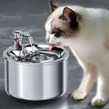 Stainless Steel Cat Water Fountain with Filter and Sensor