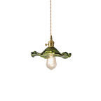 Lámpara colgante decorativa | Vidrio | Forma de flor