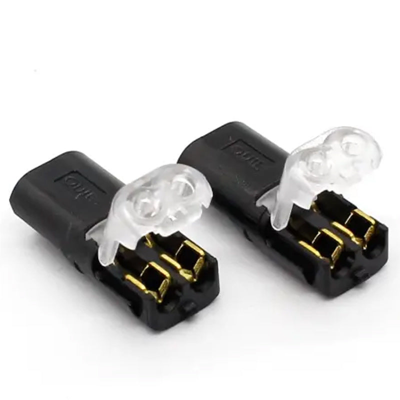 Conectores de doble cable con bloqueo