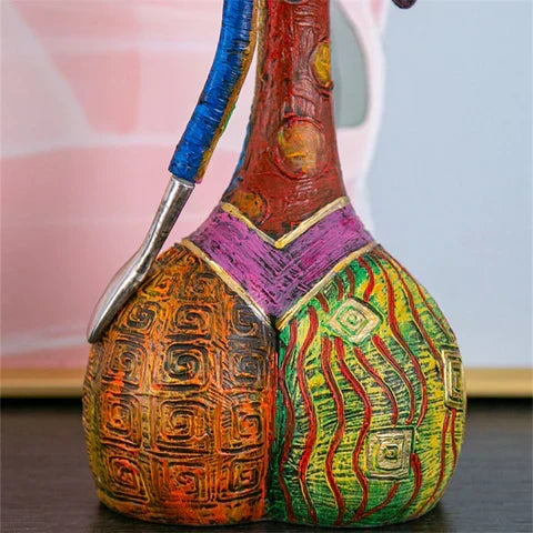 Esculturas Modernas Abstractas de Mujeres – Arte en Resina Colorida Hecho a Mano para Decoración del Hogar