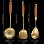 Utensilios de Cocina Dorados a Elección del Chef | Set de 6 piezas