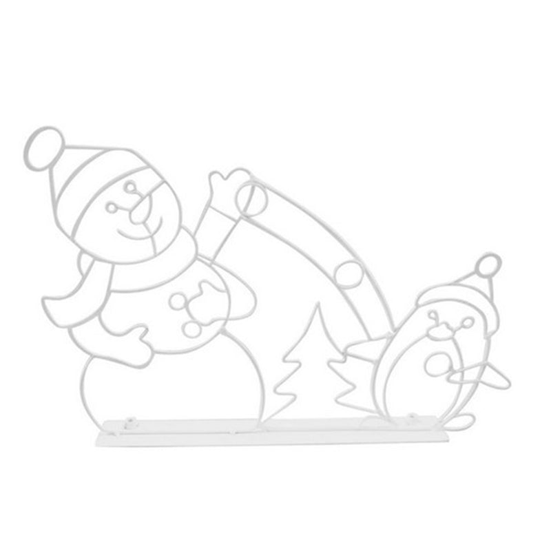 WinterJoy - Decoración LED de lucha de bolas de nieve para un ambiente navideño juguetón