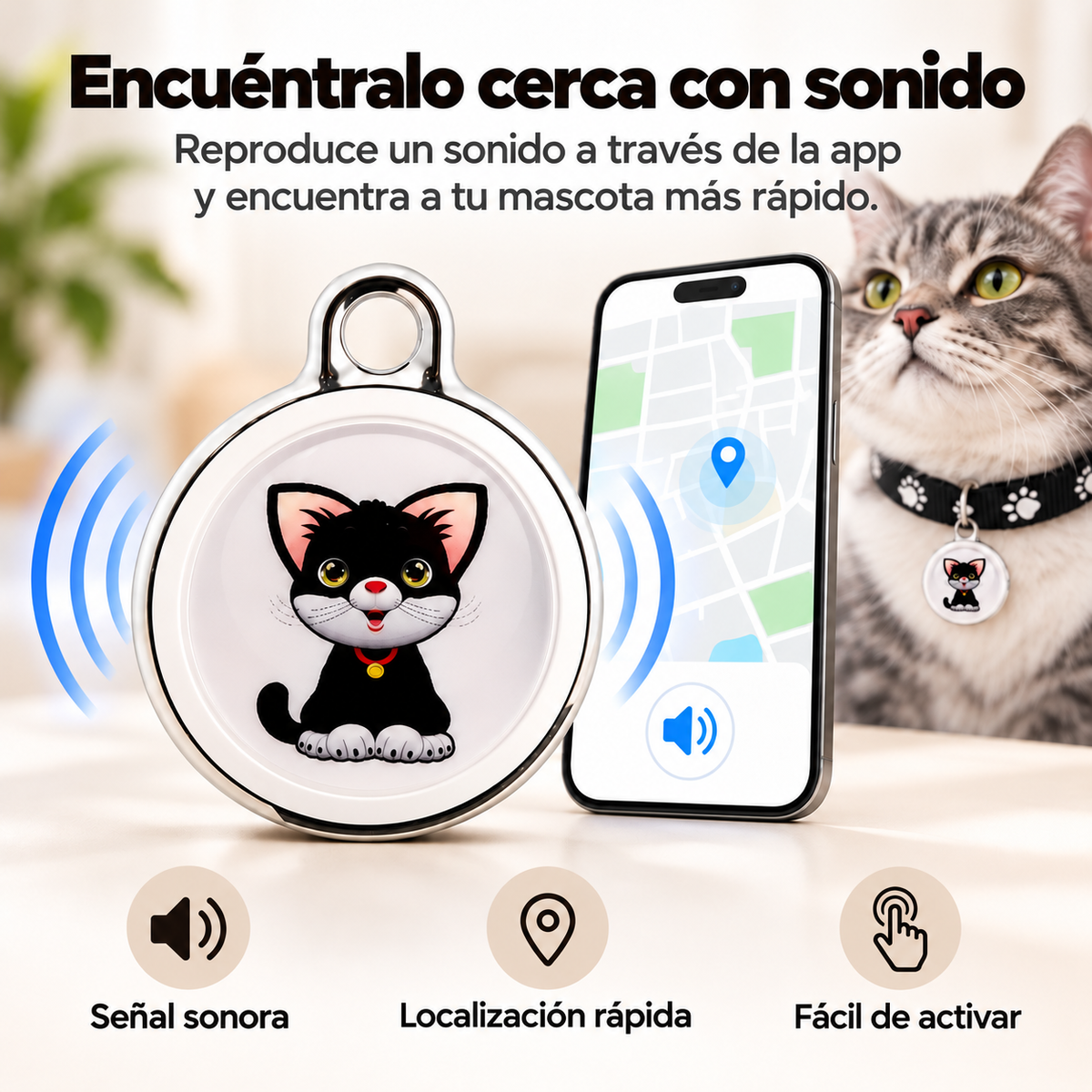 Localizador GPS para Mascotas - Perros y Gatos - Android e iOS