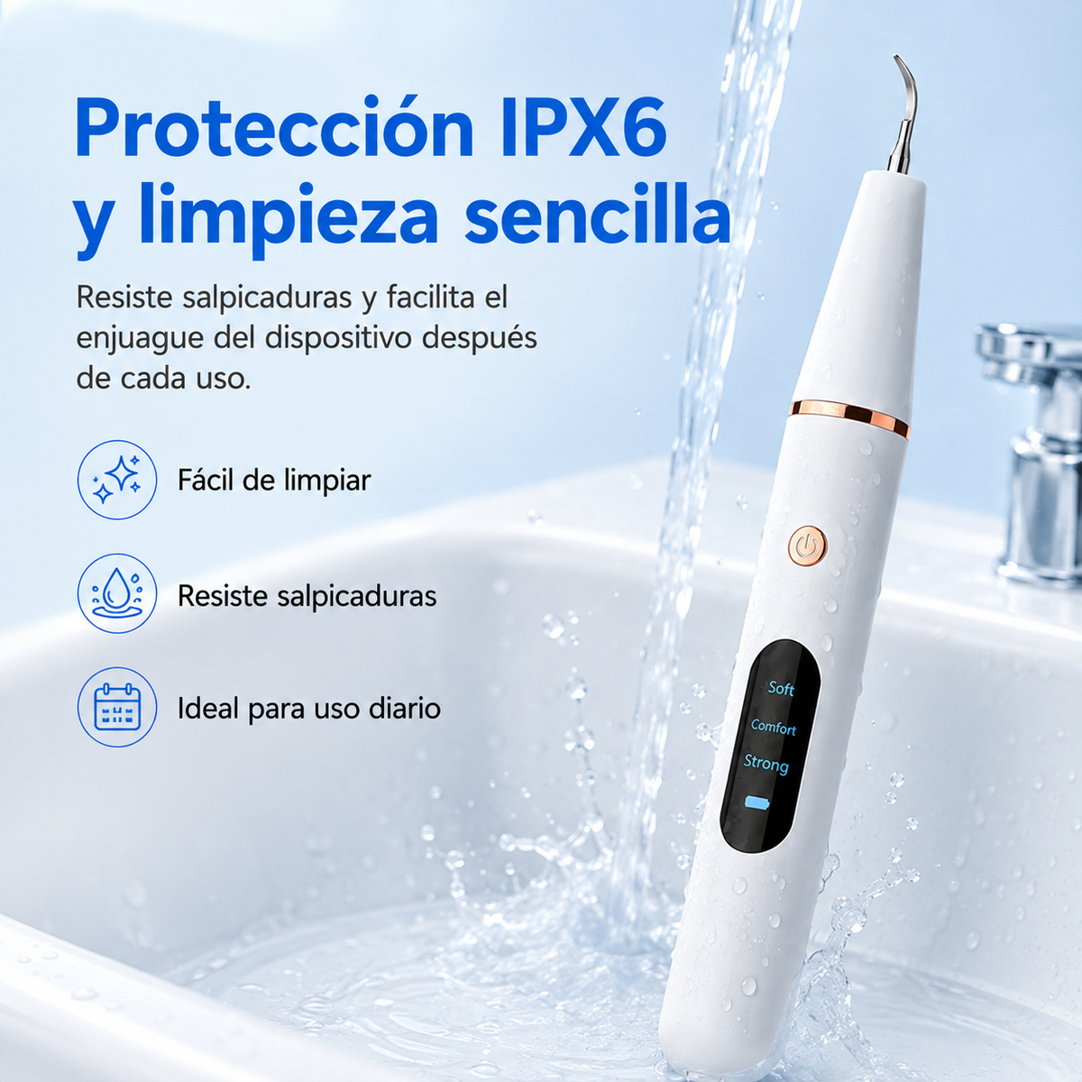 Removedor de Sarro Ultrasónico Eléctrico Limpiador de Sarro Dental
