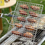 GRILLGRID – Canasta de BBQ de Gran Capacidad para un Control Uniforme al Cocinar al Aire Libre