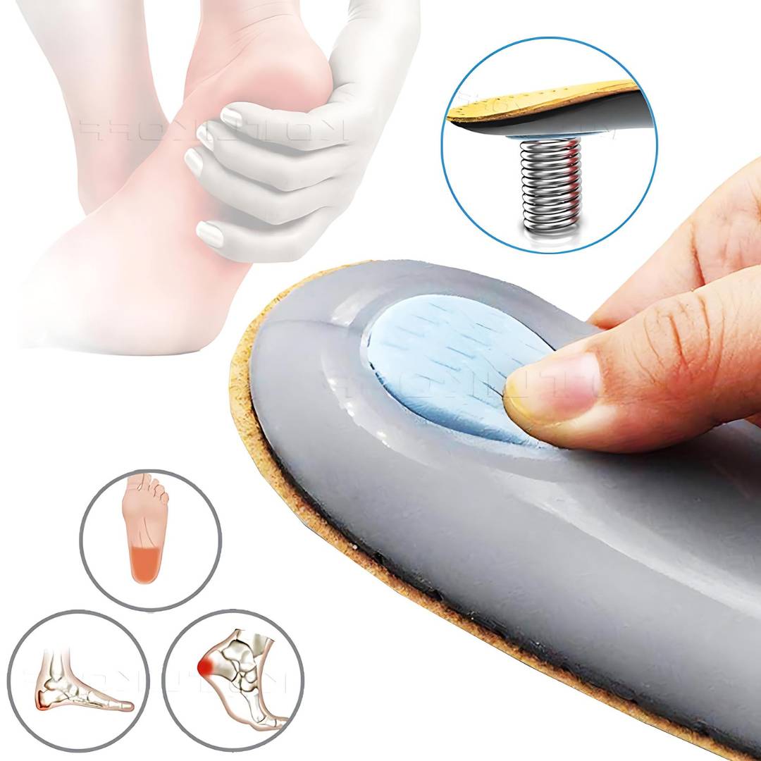Plantilla de Cuero Ortopédica LeatherGuard | Absorción de Impactos - Soporte para el Arco - Plantilla Cómoda - Alivio del Dolor en los Pies - Control de Humedad