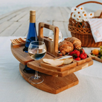 Mesa de picnic portátil y plegable de madera