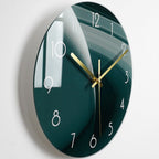 Reloj de Pared Elegante de Vidrio