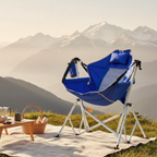 Silla de Camping Plegable Moderna Minimalista con Descansabrazos para Uso Exterior