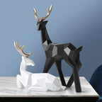 DecoDeer - Escultura Geométrica de Ciervo para Decoración Interior