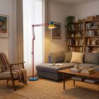 FlexoMemphis | Lámpara de Pie Moderna Ajustable y Vibrante para Sala de Estar
