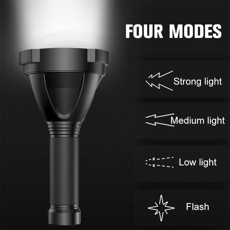 Linterna LED de alto rendimiento de 30,000-5,000 lúmenes, impermeable