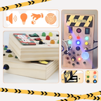 Tablero Montessori Ocupado con luces LED