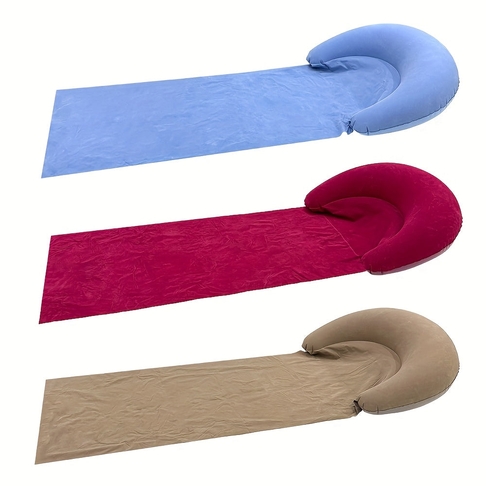 Colchoneta Inflable Cómoda con Almohada para Playa y Camping