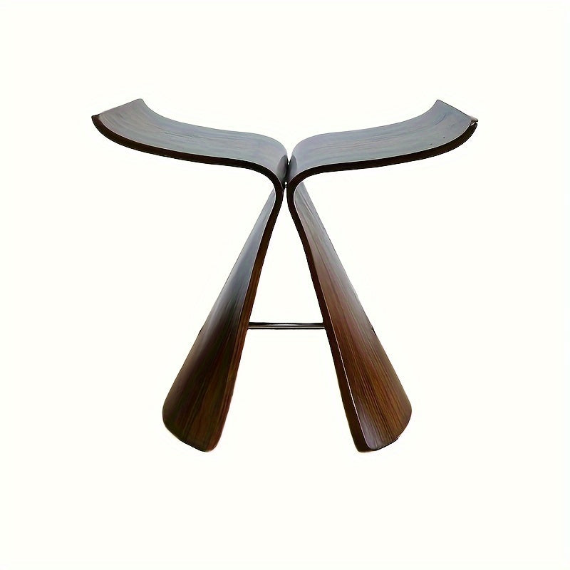 Elegante Taburete Mariposa – Diseño Atemporal para Sala de Estar y Entrada