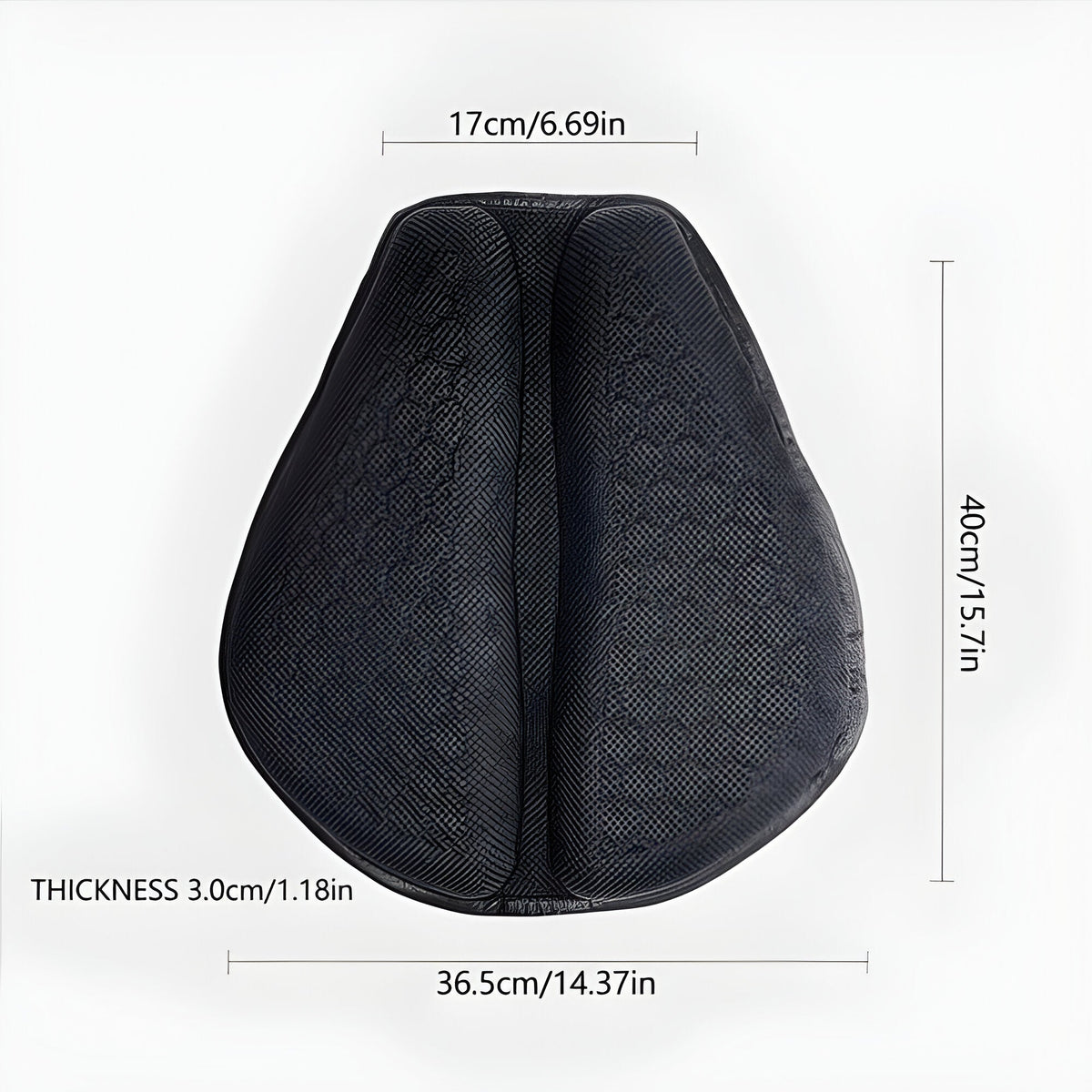 Almohadilla de Gel para Asiento de Motocicleta para Viajes Largos