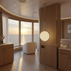 Orbis Linea | Elegante Lámpara de Pie Moderna de Cromo para Decoración de Sala