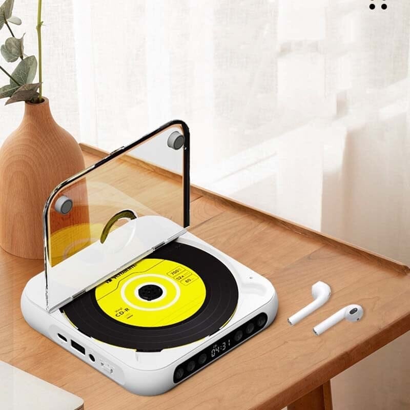 Reproductor de CD portátil compatible con Bluetooth