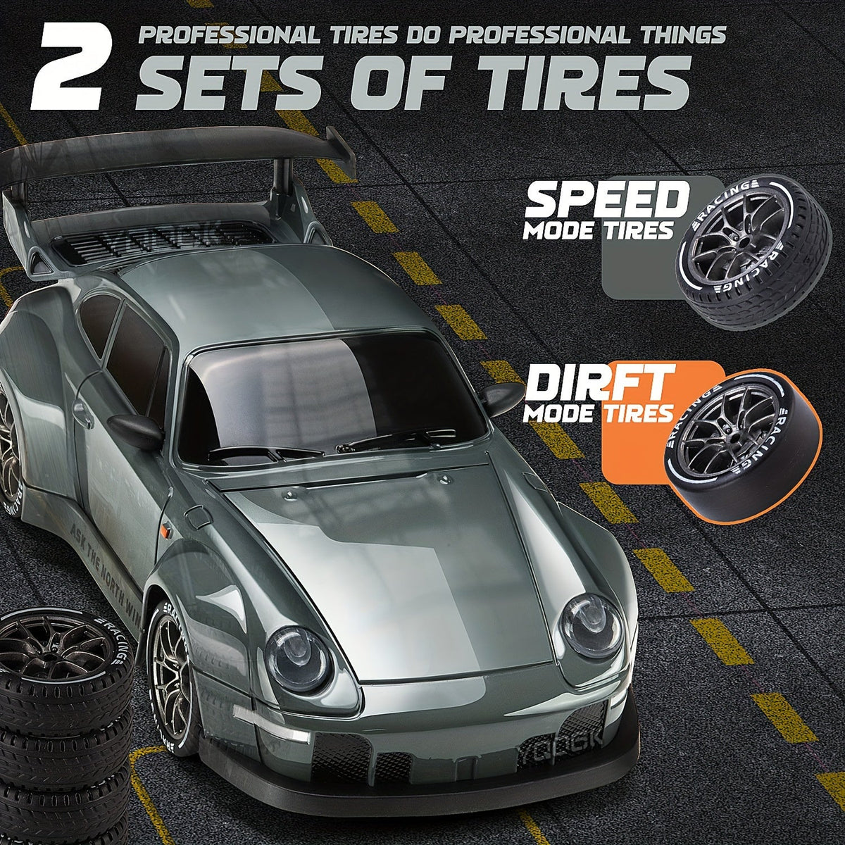 Ultimate Drift Racer 1:24 - Auto RC con Ruedas Iluminadas