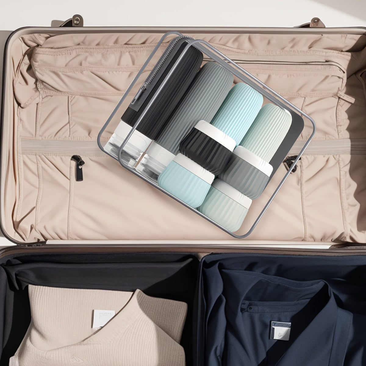 Set de Botellas de Viaje Prácticas – Seguras y Convenientes para Viajar