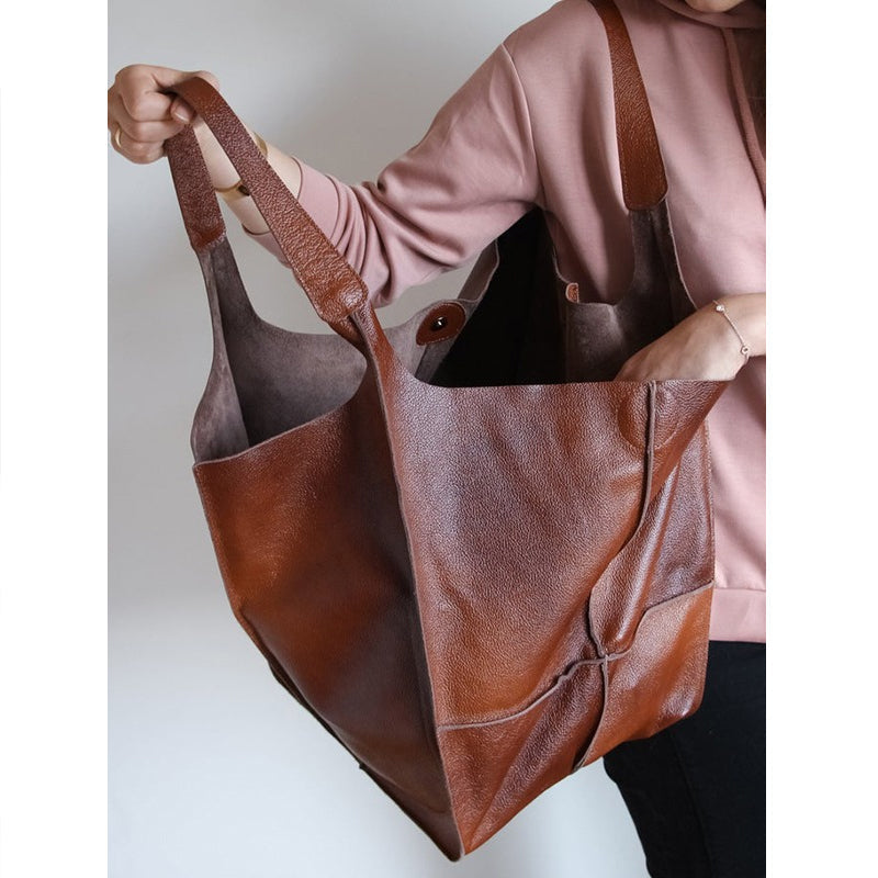 Bolsas de Fin de Semana de Cuero Sobredimensionadas