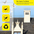 Picos Repelentes de Aves de Acero Inoxidable para Exterior
