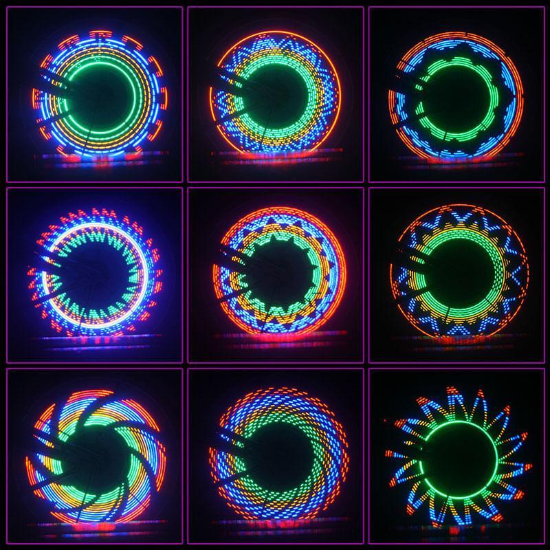 Luces LED para Radios de Bicicleta 3D