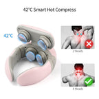 Masajeador de cuello con calor y control remoto