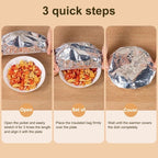 Cubiertas de Alimentos de Aluminio Aisladas