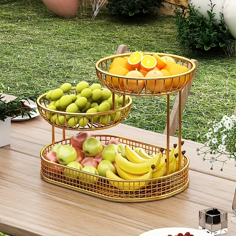 GoldenTier 3-Niveles Frutero – Elegante y Práctico