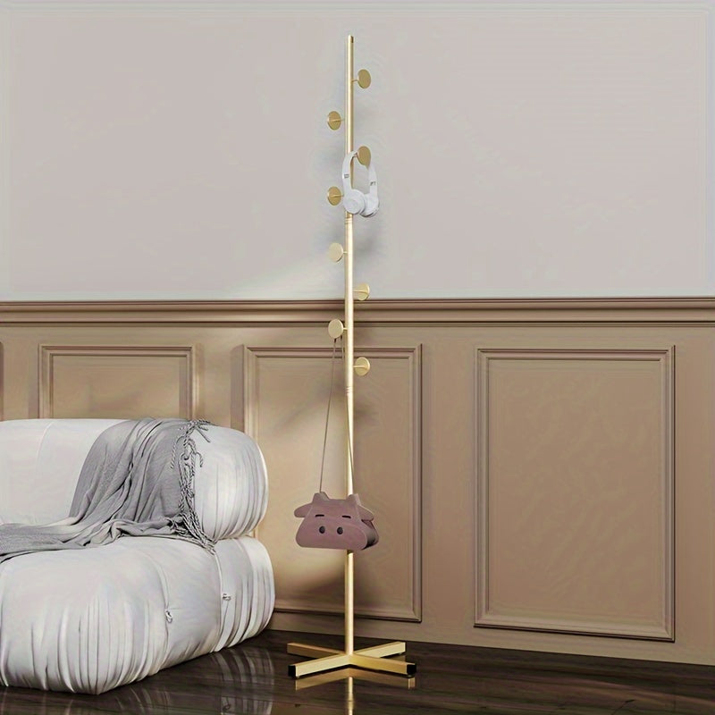 Perchero Elegante Dorado – Moderno y Práctico para Cualquier Espacio