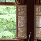 Skanto | Elegante película para ventanas con flores