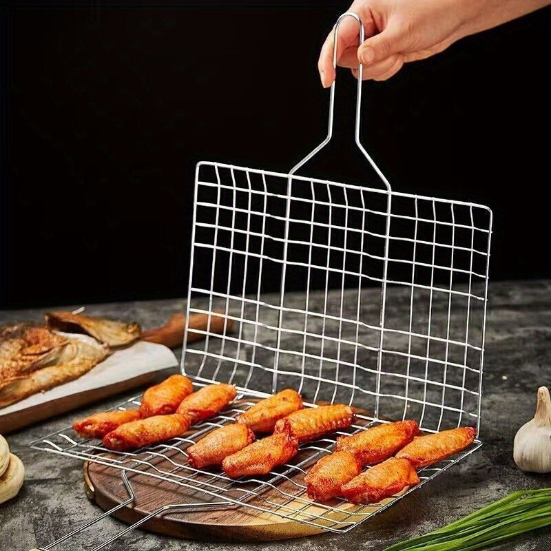 GRILLGRID – Canasta de BBQ de Gran Capacidad para un Control Uniforme al Cocinar al Aire Libre