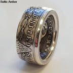 Anillo de Moneda de Dólar de Plata Morgan