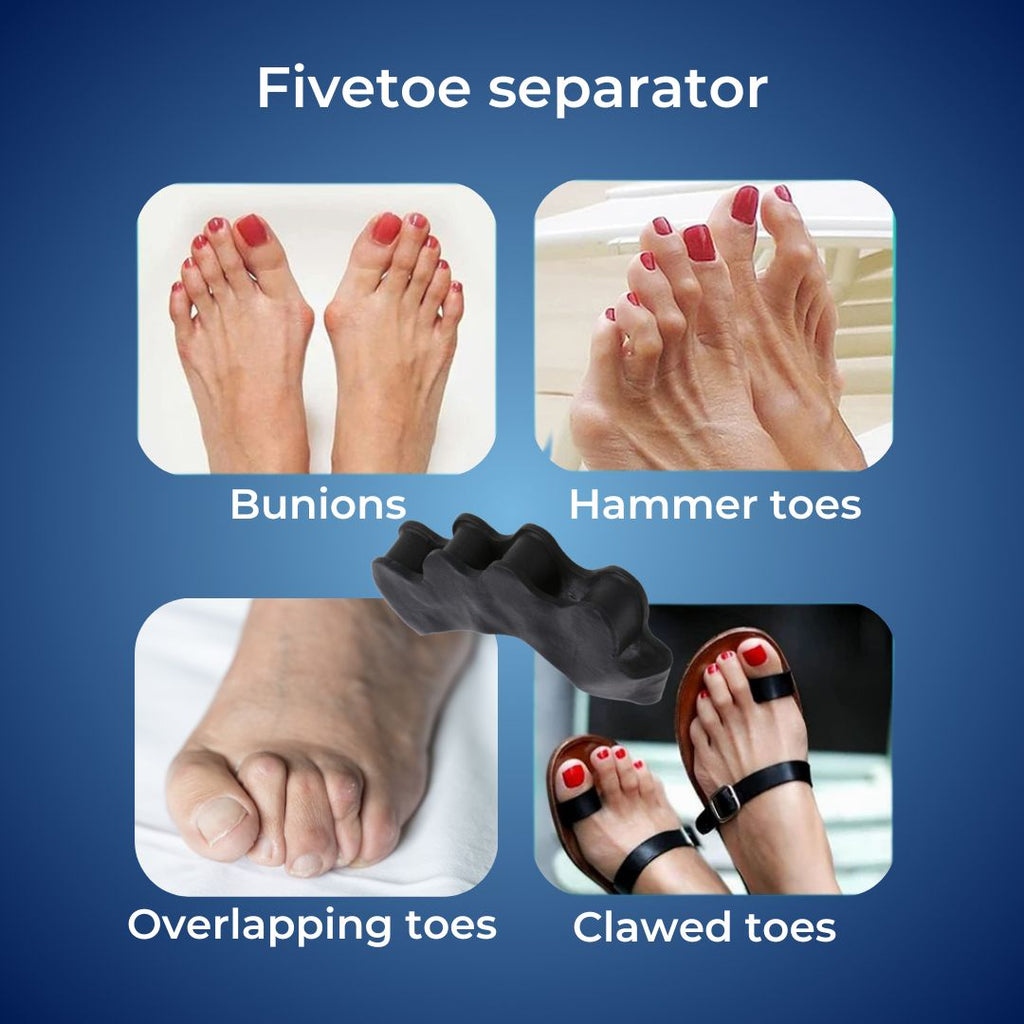 Separador de Dedos FlexAlign | Realineación de Dedos y Alivio del Dolor – Ideal para Juanetes - Dedos Superpuestos - y Comodidad en los Pies