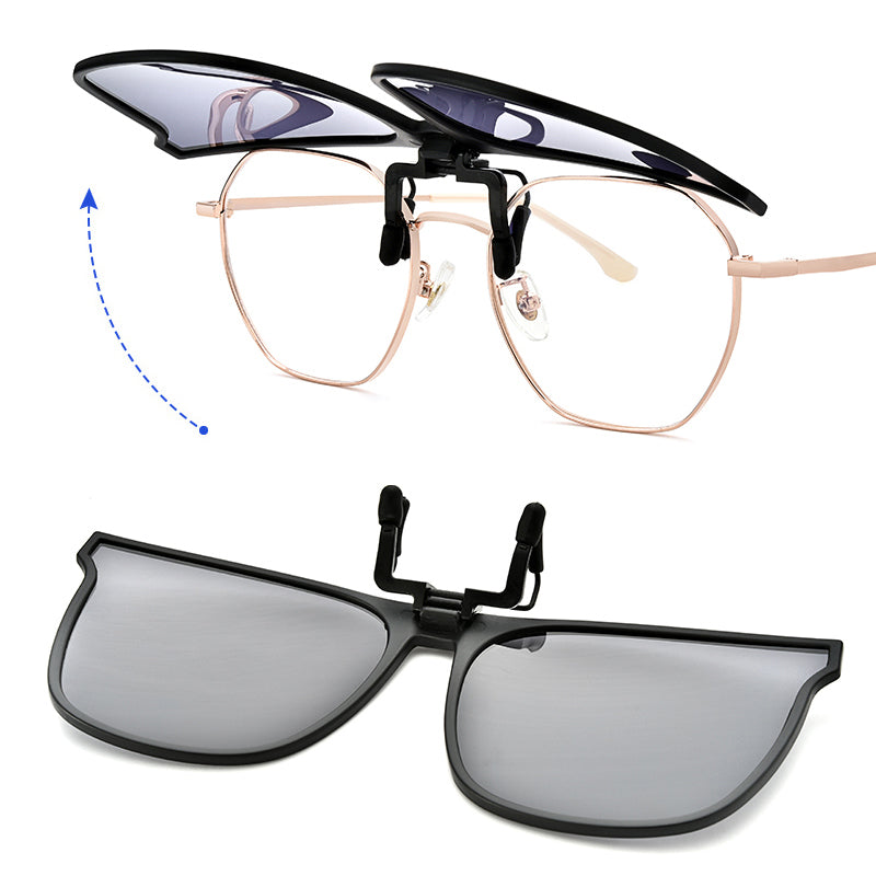 Clip de Gafas de Sol Polarizadas – Accesorio UV400 plegable para gafas