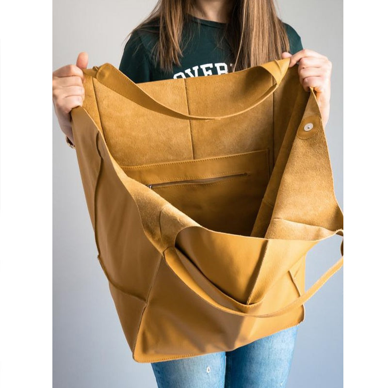 Bolsos de fin de semana de gran tamaño de cuero