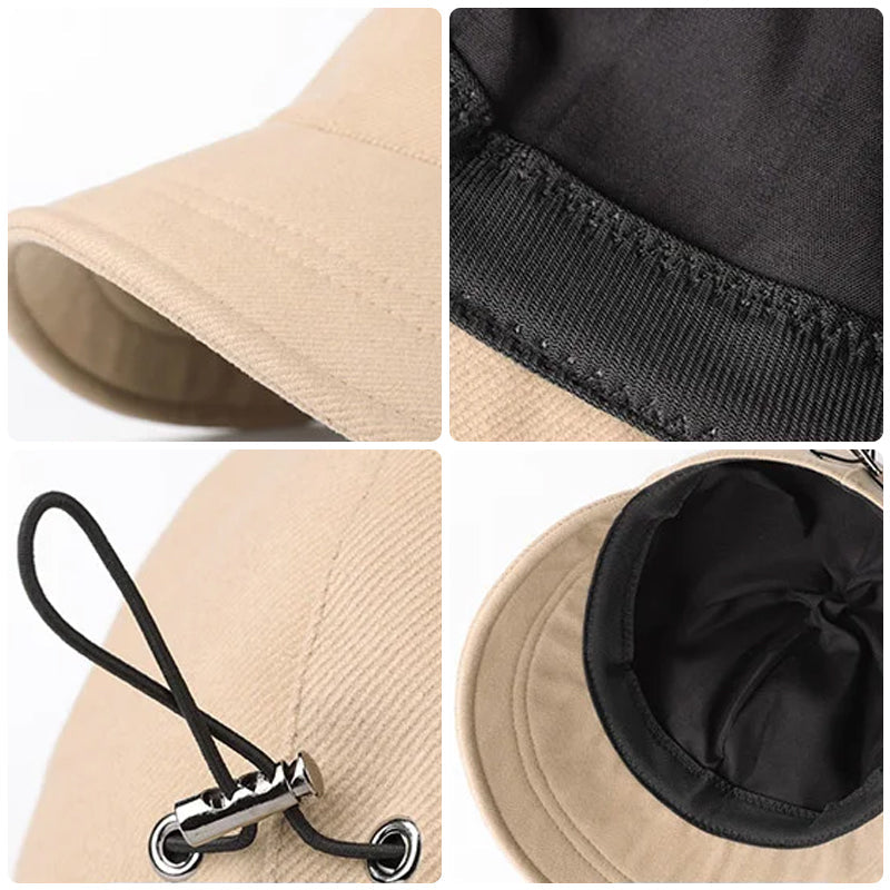 Sombrero de protección UV sin maquillaje